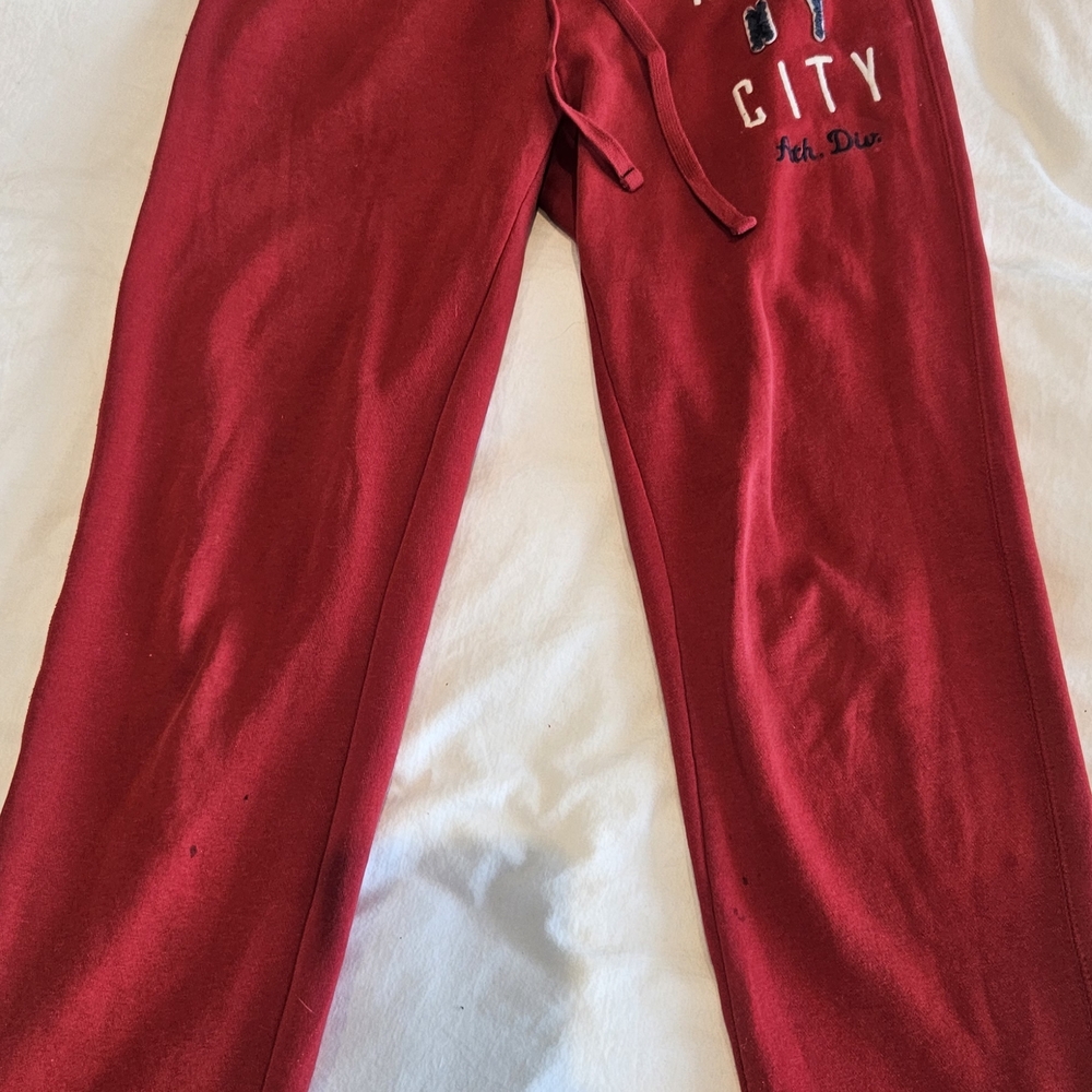 Y2k Aeropostale Vibrant Red Sweatpants - Picture 2 of 8